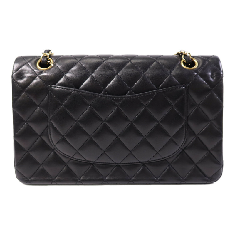 CHANEL 羊皮皮革Classic 25金扣鏈帶肩背袋-1