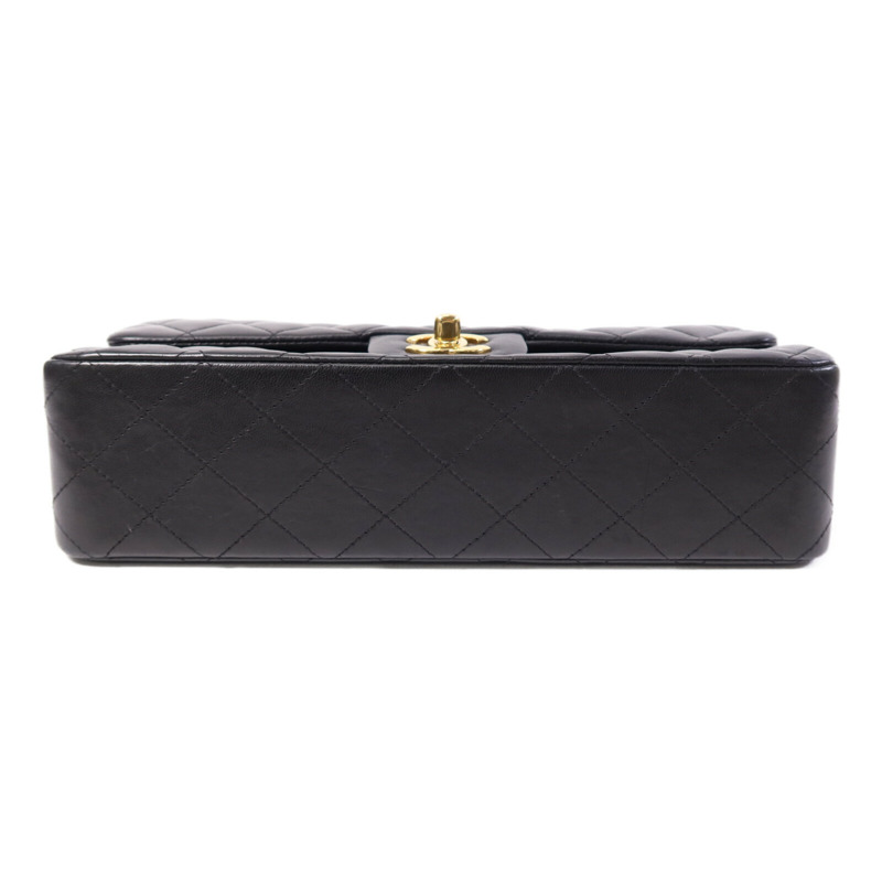 CHANEL 羊皮皮革Classic 25金扣鏈帶肩背袋-3