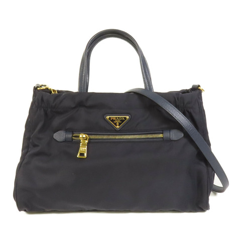 PRADA 尼龍Shoulder Tote金扣手挽肩背兩用袋