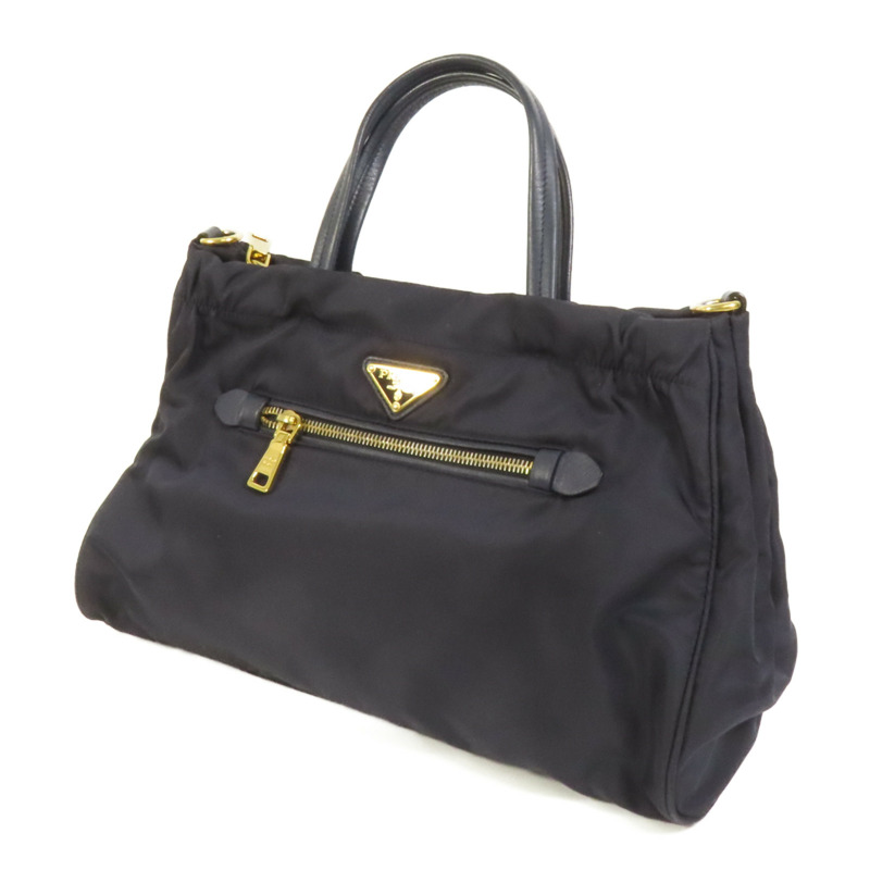 PRADA 尼龍Shoulder Tote金扣手挽肩背兩用袋-2