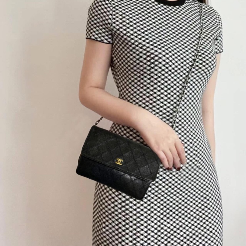 CHANEL 香奈兒經典雙C 信封包鏈條包🏅-0