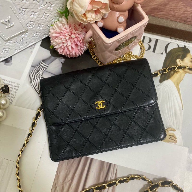 CHANEL 香奈兒經典雙C 信封包鏈條包🏅-5