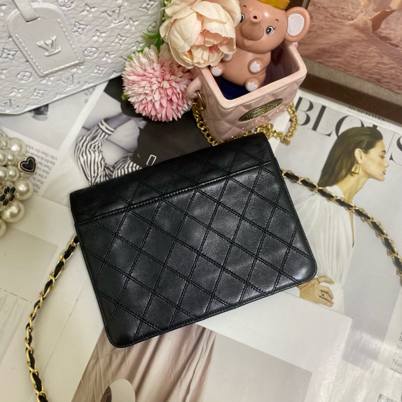 CHANEL 香奈兒經典雙C 信封包鏈條包🏅-8