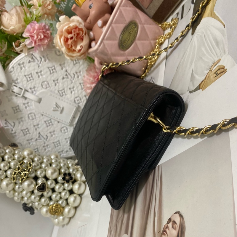 CHANEL 香奈兒經典雙C 信封包鏈條包🏅-12