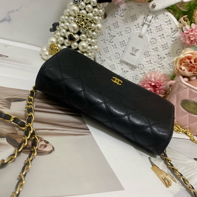 CHANEL 香奈兒經典雙C 信封包鏈條包🏅-13