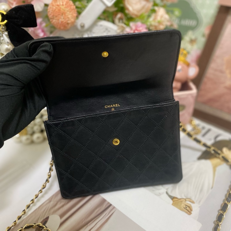 CHANEL 香奈兒經典雙C 信封包鏈條包🏅-15