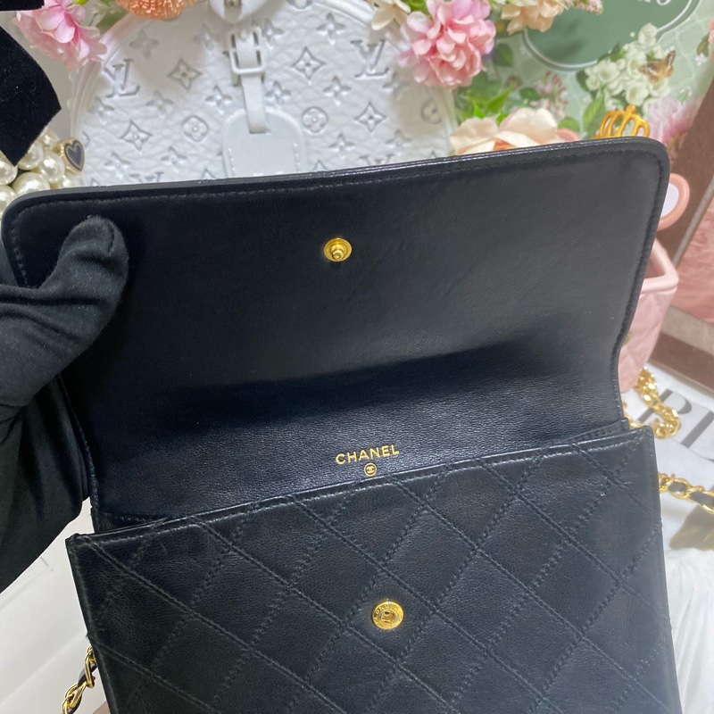 CHANEL 香奈兒經典雙C 信封包鏈條包🏅-16