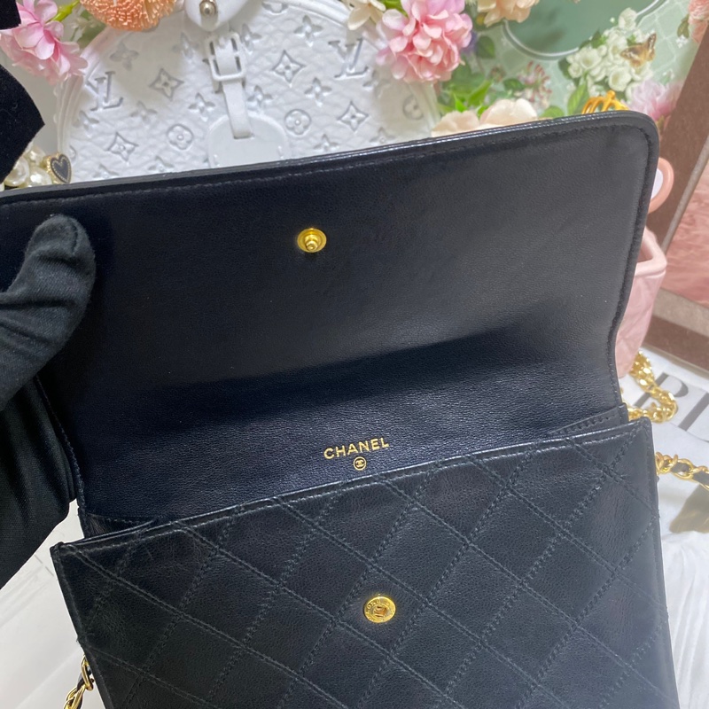 CHANEL 香奈兒經典雙C 信封包鏈條包🏅-17