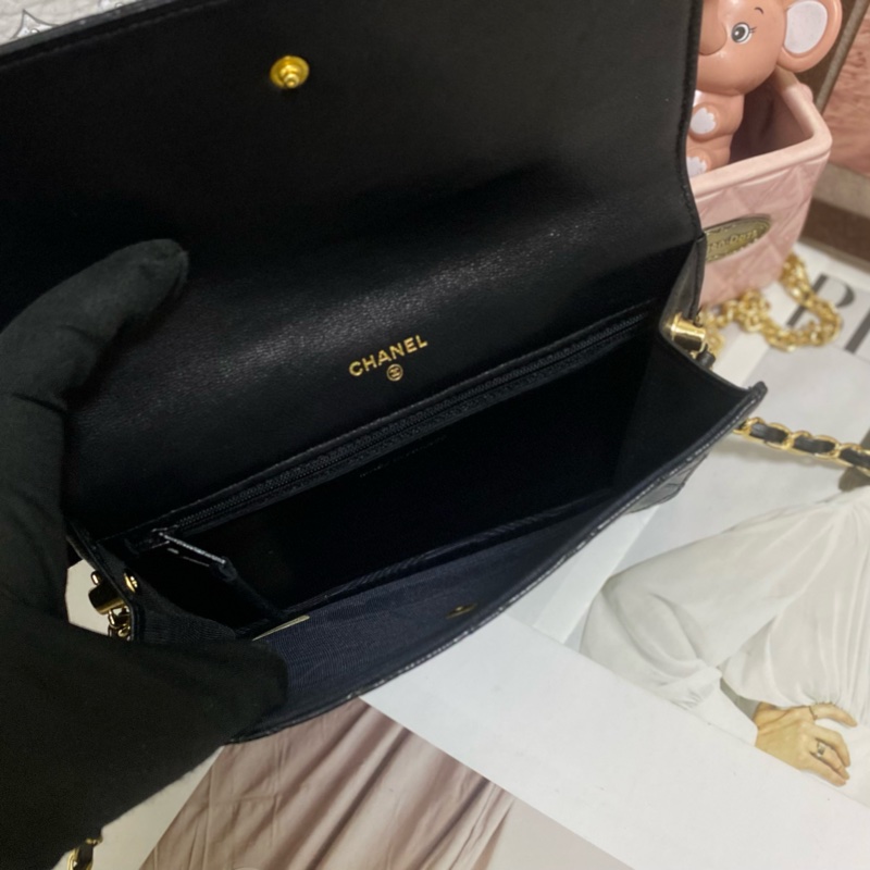 CHANEL 香奈兒經典雙C 信封包鏈條包🏅-19