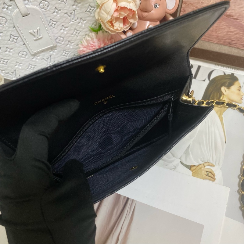 CHANEL 香奈兒經典雙C 信封包鏈條包🏅-21