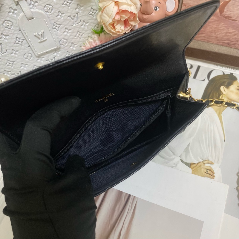 CHANEL 香奈兒經典雙C 信封包鏈條包🏅-22