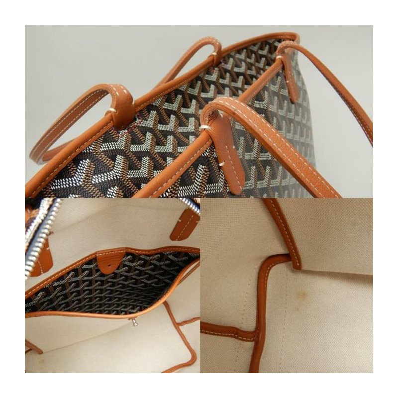 GOYARD Artua PM 單肩購物袋 黑色 棕褐色 ARTOISPMLTY01CL03P-2