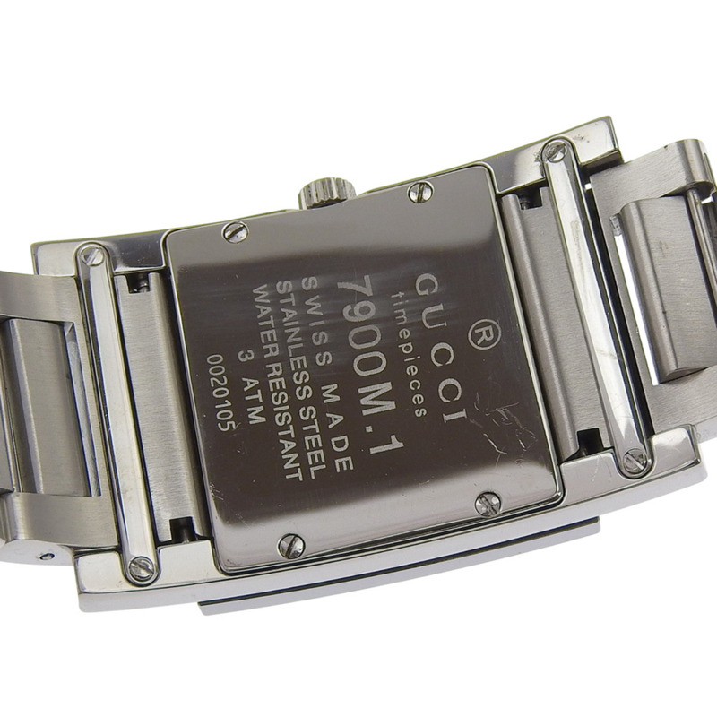 Gucci G Metro 7900M.1 女士腕錶,不鏽鋼石英指針式顯示,黑色錶盤-5