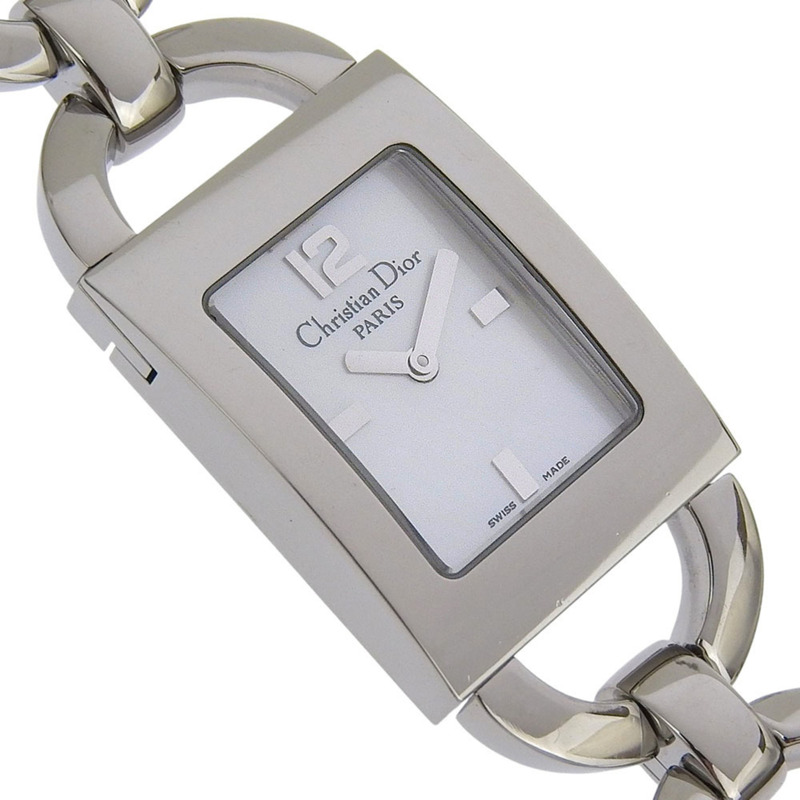 Dior Maris腕錶D78-109,不鏽鋼錶殼,石英機芯,指針式顯示,白色錶盤,女士款-2