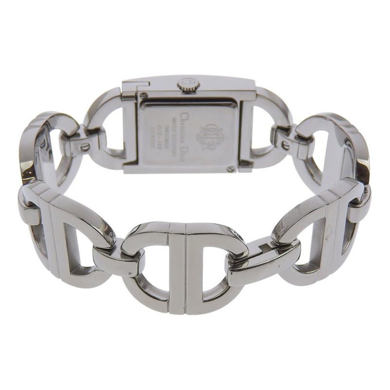 Dior Maris腕錶D78-109,不鏽鋼錶殼,石英機芯,指針式顯示,白色錶盤,女士款-4