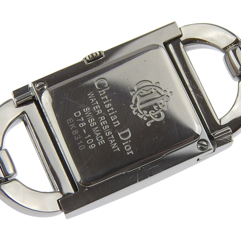 Dior Maris腕錶D78-109,不鏽鋼錶殼,石英機芯,指針式顯示,白色錶盤,女士款-5