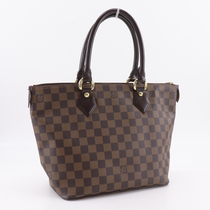 路易威登 Saleya PM 手提包 N51183 Damier 帆布 2007 棕色 VI4077 A5 拉鍊 女士-2