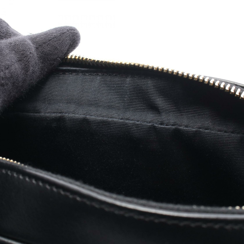 SAINT LAURENT PARIS LOU 肩挎斜背包 612544 黑色皮革 二手 女士-4