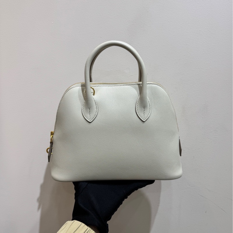 【附件：塵袋 99❤️】Hermes bolide25 冰川白金扣 EC皮 U刻-3