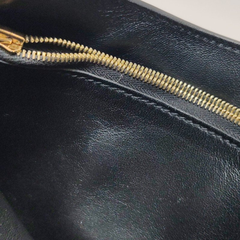 Hermes Trim Duo24金屬扣斜挎包Evergrain牛皮金扣89黑色D刻-9