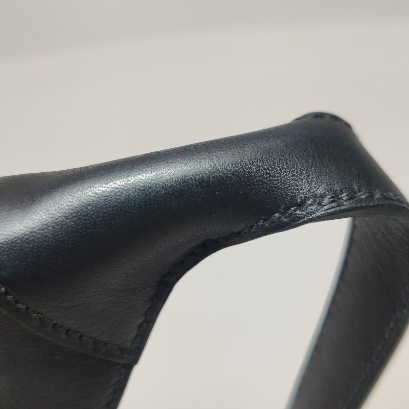 Hermes Trim Duo24金屬扣斜挎包Evergrain牛皮金扣89黑色D刻-13