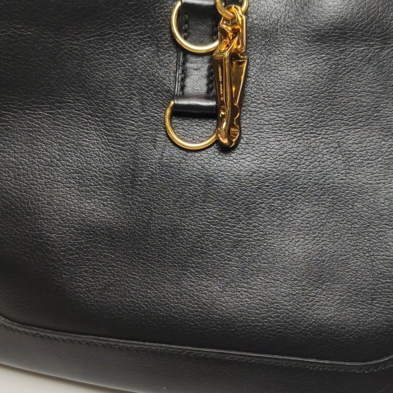 Hermes Trim Duo24金屬扣斜挎包Evergrain牛皮金扣89黑色D刻-18
