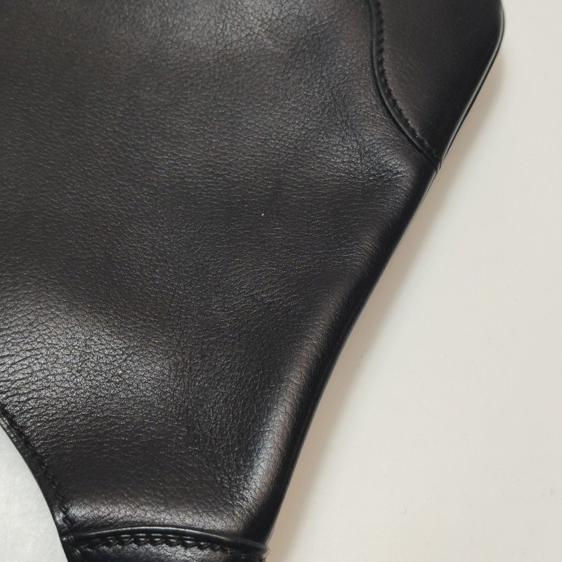 Hermes Trim Duo24金屬扣斜挎包Evergrain牛皮金扣89黑色D刻-22