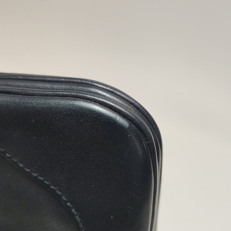 Hermes Trim Duo24金屬扣斜挎包Evergrain牛皮金扣89黑色D刻-25
