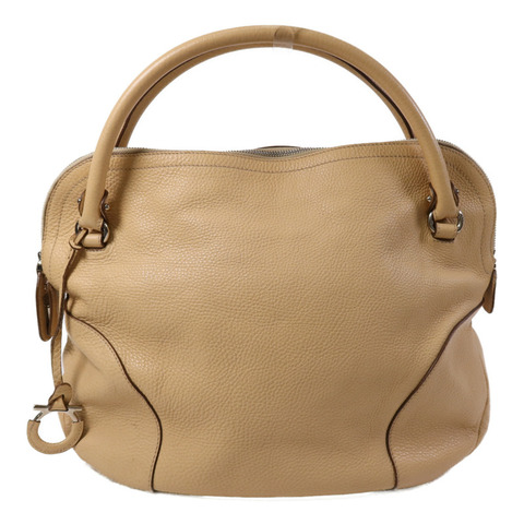 Salvatore Ferragamo 牛皮皮革Hand Bag銀扣手挽袋