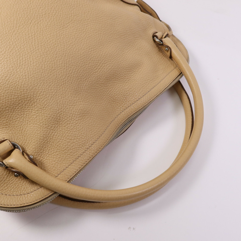 Salvatore Ferragamo 牛皮皮革Hand Bag銀扣手挽袋-9