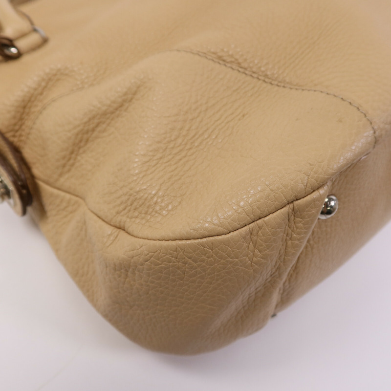 Salvatore Ferragamo 牛皮皮革Hand Bag銀扣手挽袋-11