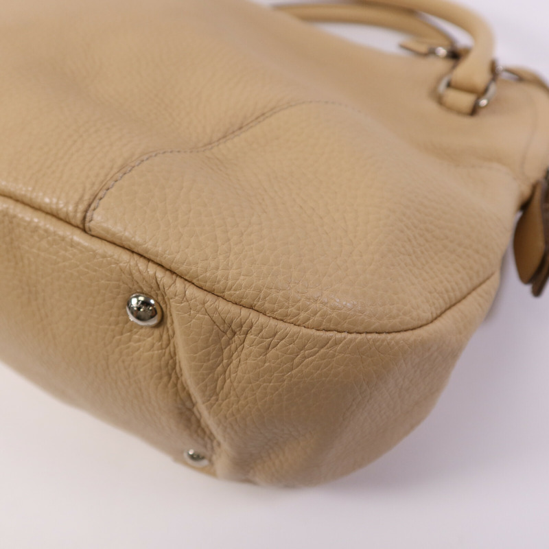 Salvatore Ferragamo 牛皮皮革Hand Bag銀扣手挽袋-12