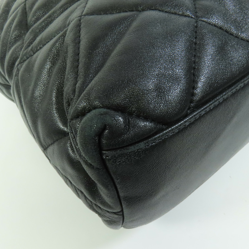 CHANEL 牛皮皮革Chain Tote金扣手挽肩背兩用袋-11