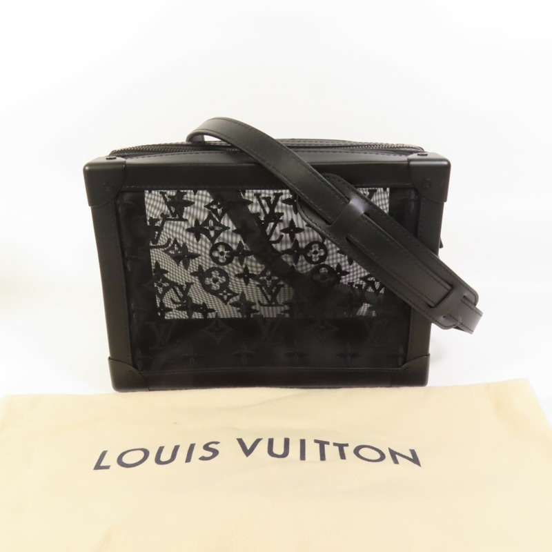LOUIS VUITTON Monogram Mesh Soft Trunk肩背袋-9