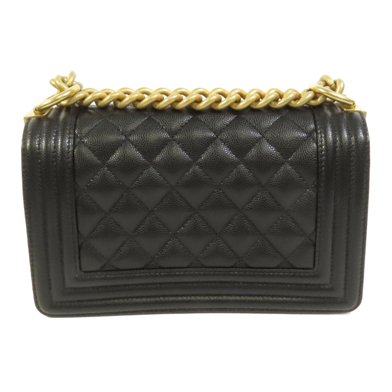 CHANEL 牛皮皮革Boy 20金扣鏈帶肩背袋-1