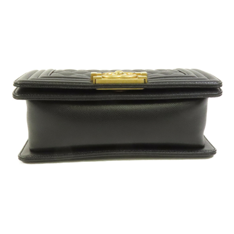 CHANEL 牛皮皮革Boy 20金扣鏈帶肩背袋-3