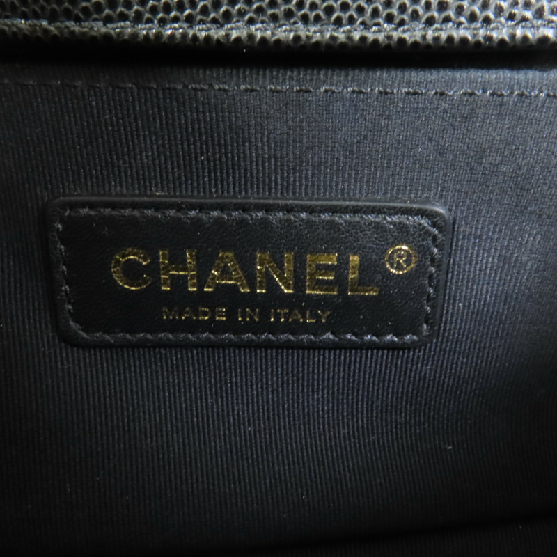 CHANEL 牛皮皮革Boy 20金扣鏈帶肩背袋-7