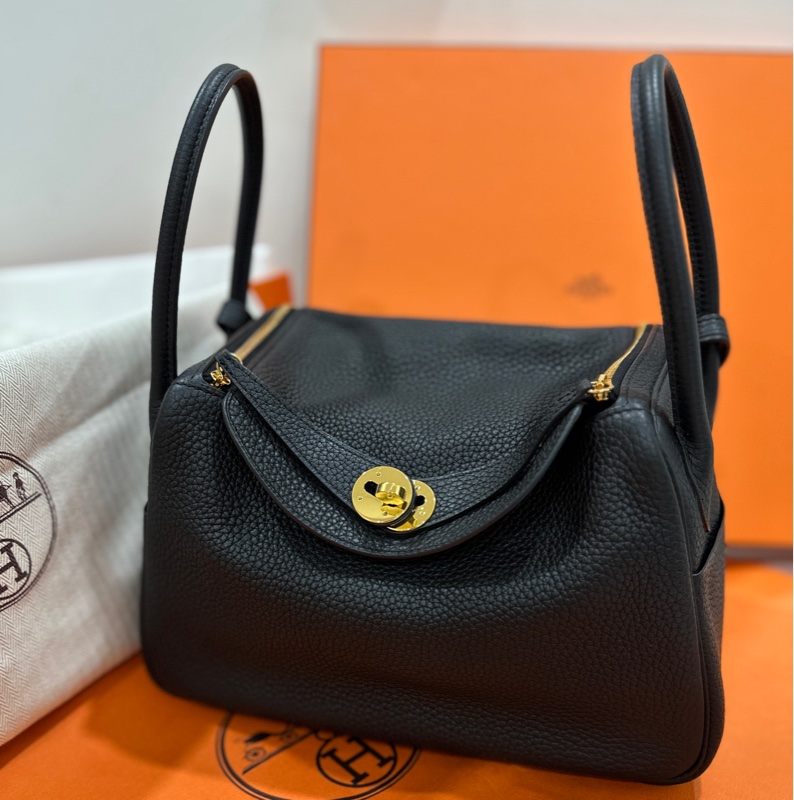 Hermès Lindy 26 黑色金釦 手提包/肩背包 A刻-0