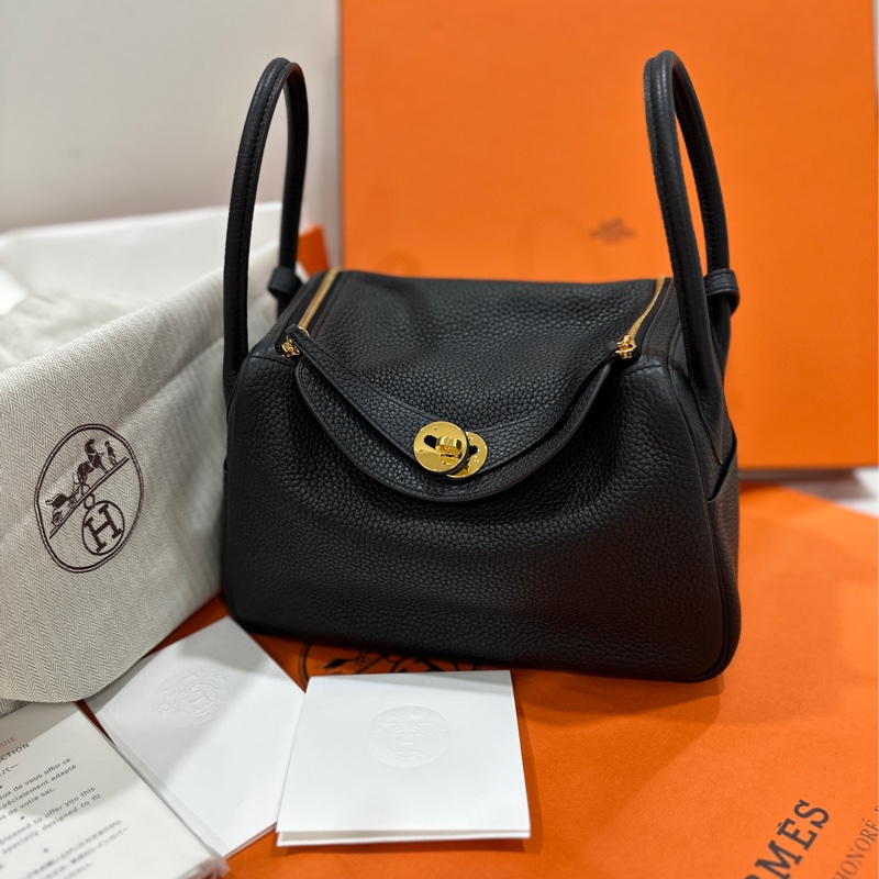 Hermès Lindy 26 黑色金釦 手提包/肩背包 A刻-1