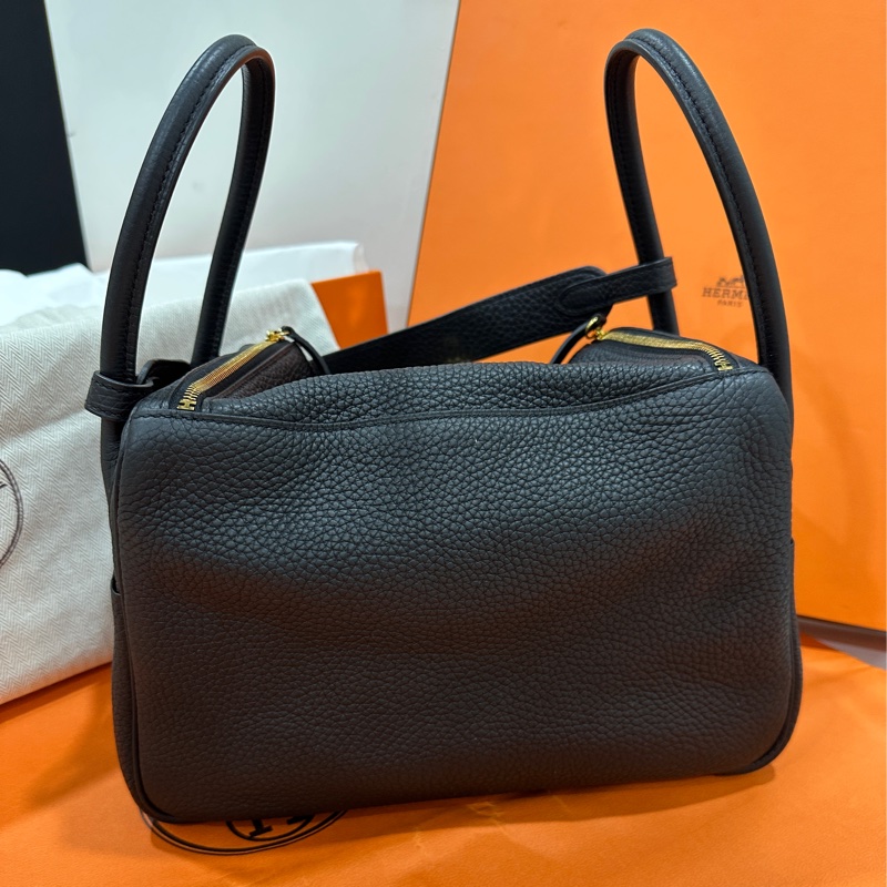 Hermès Lindy 26 黑色金釦 手提包/肩背包 A刻-2