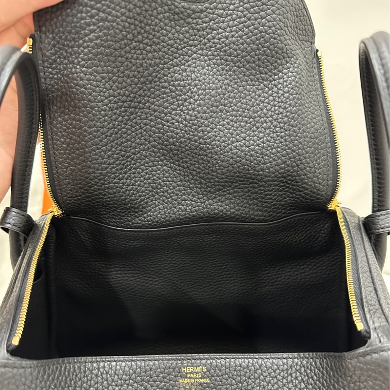 Hermès Lindy 26 黑色金釦 手提包/肩背包 A刻-15