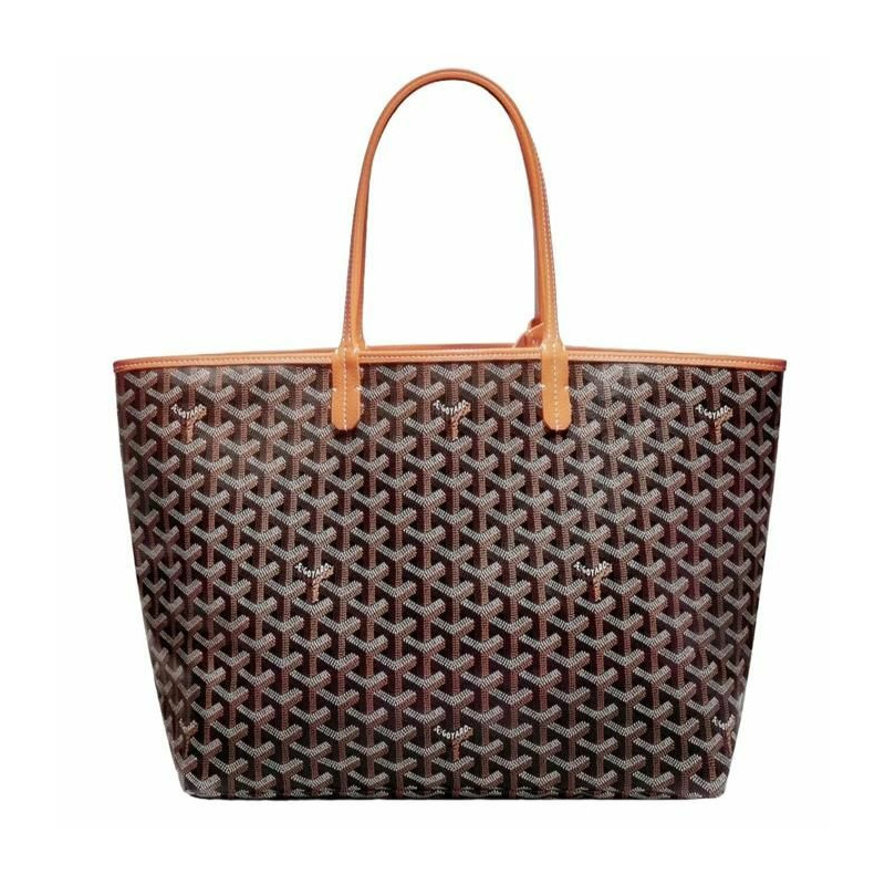 GOYARD Saint Louis PM 單肩購物袋 黑色/棕褐色-0
