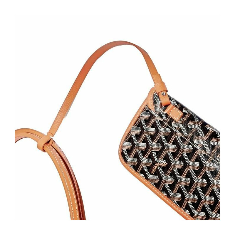 GOYARD Saint Louis PM 單肩購物袋 黑色/棕褐色-4