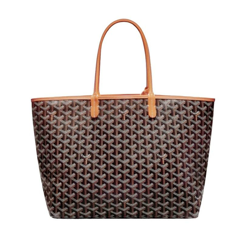 GOYARD Saint Louis PM 單肩購物袋 黑色/棕褐色-7