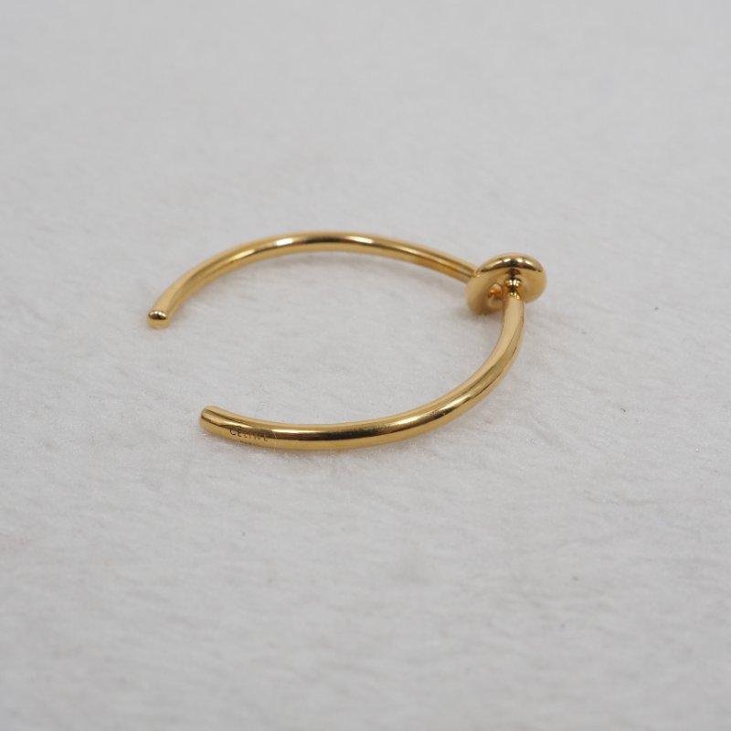 二手 CELINE 金色扭結手鈪-5