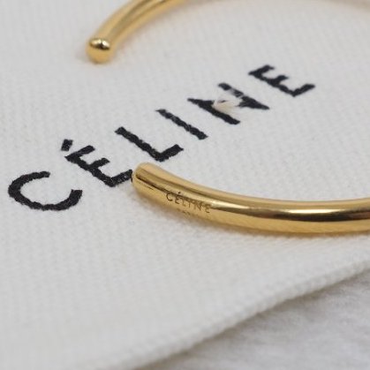 二手 CELINE 金色扭結手鈪-6