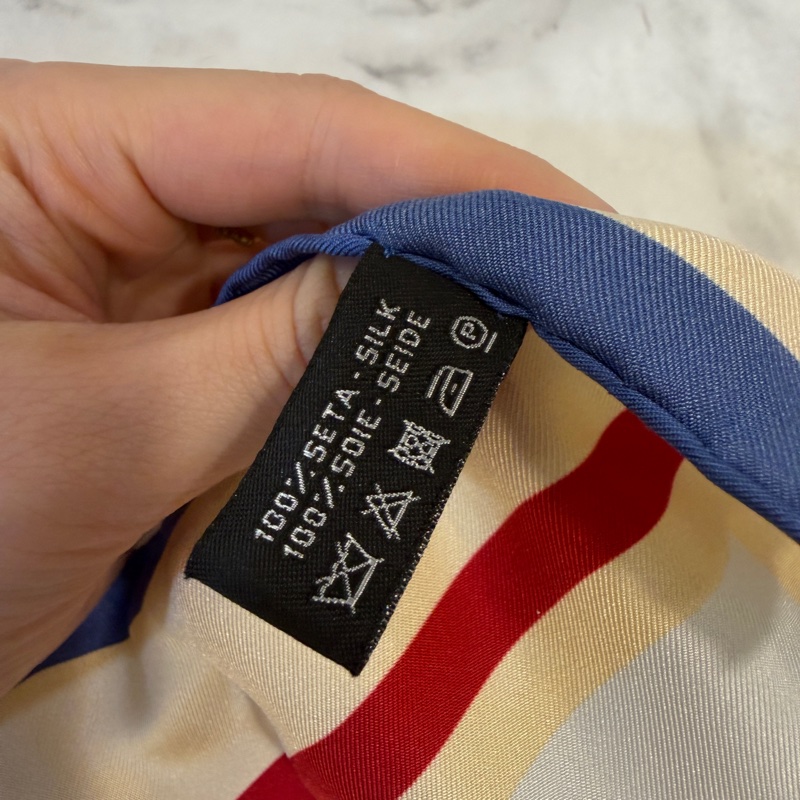 Chanel 彩色圓形Logo絲質方巾-3