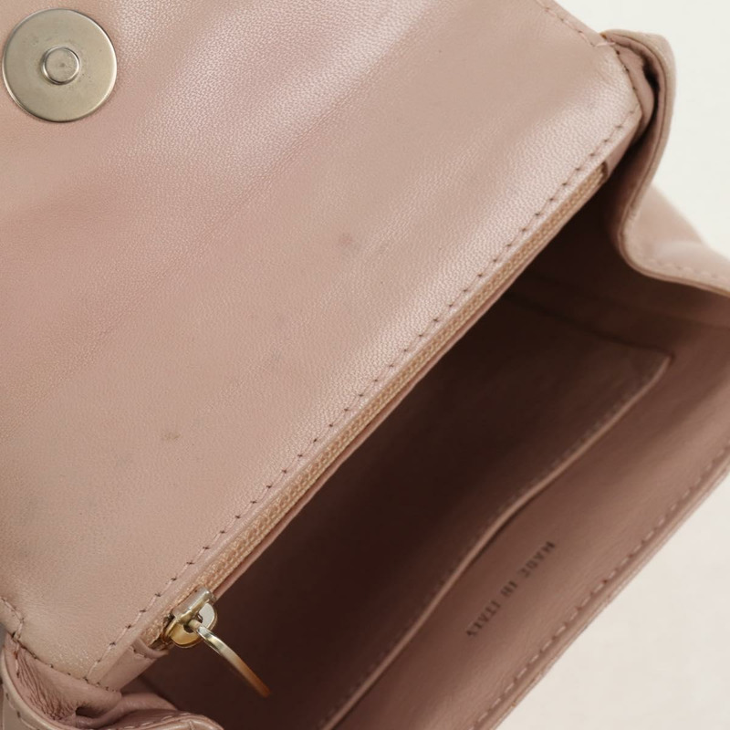 【日本直送】香奈兒 Matelasse 手提包,粉紅銀色雙C標誌皮革,正品編號 154045V-21