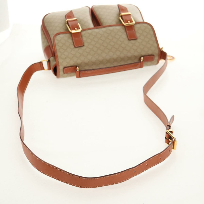 【日本直送】CELINE Macadam帆布手提包 PVC 兩用 米色 金色 正品 156173V-7