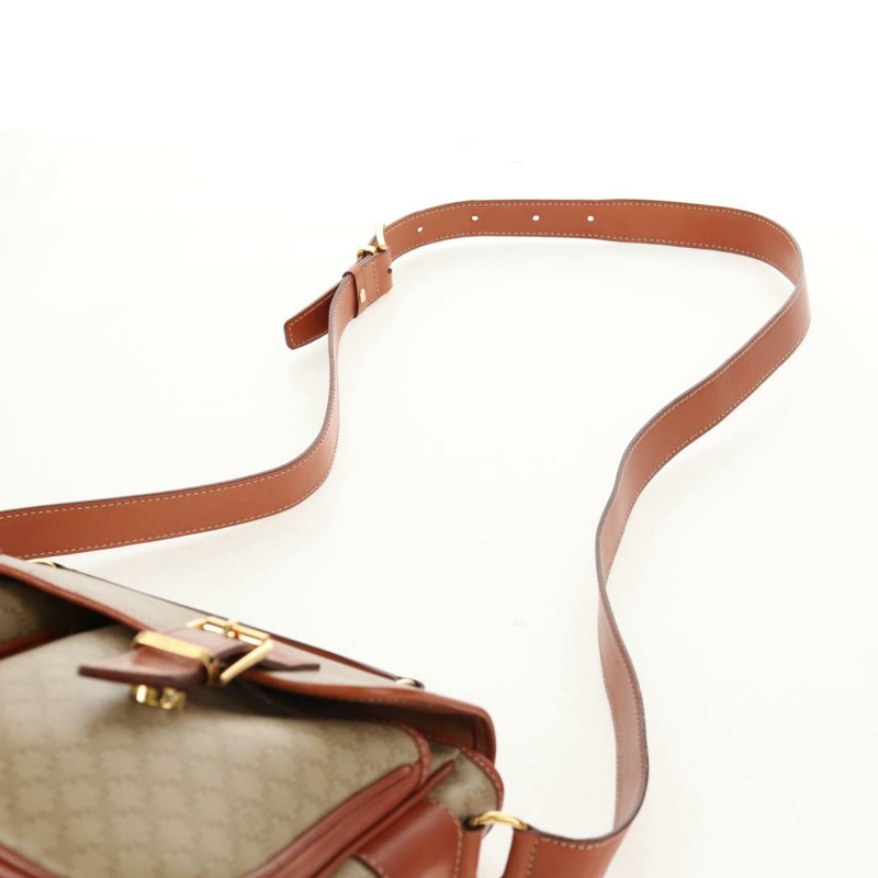 【日本直送】CELINE Macadam帆布手提包 PVC 兩用 米色 金色 正品 156173V-14